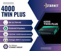رسيفر ستارنت 4000 توين بلس فوركيه اندرويد STARNET...