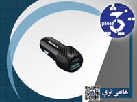 شاحن سيارة جيبل 38 واط منفذ USB ومنفذ USB-C | اسود