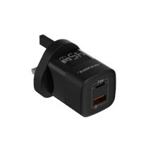 راس شاحن 45 واط بمنفذ PD ومنفذ USB