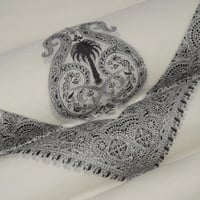 شال باشمينا ملكي فاخرصوف كشميري 100% - بتصميم السي...