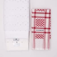 شماغ جفنشي +قماش جيفنشي أبيض