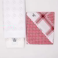 شماغ قوتشي كلاسيك +قماشة قوتشي كريمي