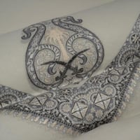 شال باشمينا ملكي فاخرصوف كشميري 100% - بتصميم السي...