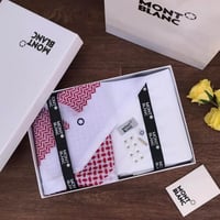بوكس هدايا ماركة مونت بلانك شماغ مع قماش