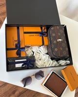 بوكس هدايا رجالي فاخر – طقم لويس فيتون مع تغليف فا...