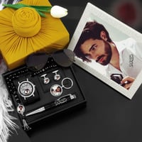 اطقم هدايا ساعات رجالية فخمة بتصميم عصري مع امكاني...