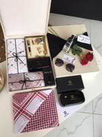 بوكس الهدايا الرجالي الملكي – ساعة، عطر، قلم، شماغ...