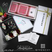 طقم رجالي جيفنشي فاخر – شماغ وساعة مخصصة حسب الطلب