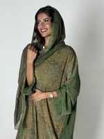 عباية الحرير الأخضر 6