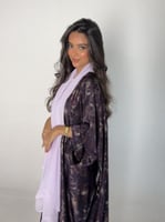 عباية الحرير بلمعه بنفسجي