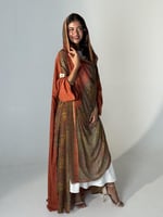 عباية الحرير البرتقالي ١