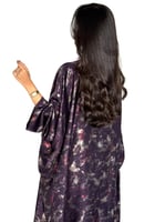 عباية الحرير بلمعه بنفسجي