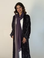 عباية مخمل موف