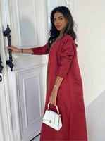 عباية لجين الحمراء