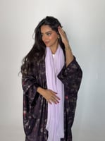 عباية الحرير بلمعه بنفسجي