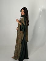 عباية الحرير الأخضر 7