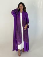عباية الحرير بنفسجي