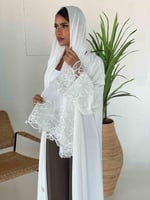 عباية سومة ابيض