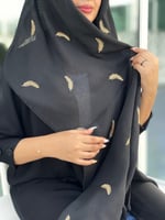 طرحه بوال سوداءمطرزه بالذهبي