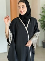 عباية قصة فراشه اسود