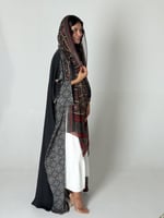 عباية الحرير الاسود 4