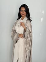 عباية الحرير بلمعه سكري