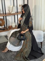 عباية الحرير الأسود 6