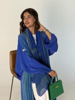 عباية الحرير الأزرق2