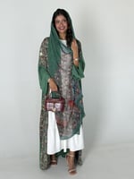 عباية الحرير الأخضر 5