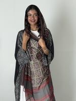 عباية الحرير الاسود 4