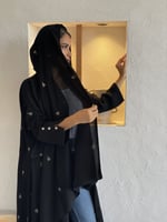 عباية الورود الذهبية