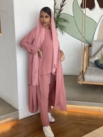 طقم وردي4 قطع