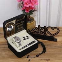 هدايا رجاليه طقم ساعه بالاسم