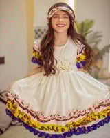 فستان بناتي بالاسم طبقات