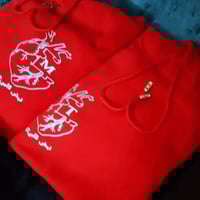 بلوفر هودي احمر