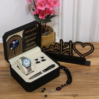 هدايا رجاليه طقم ساعه بالاسم