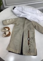 طقم ولادي مع تطريز الاحرف العربيه