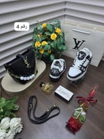 طقم شنطة ماركة افسان لوران خامة جلد