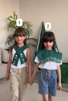 وشاح اليوم الوطني للأطفال مع ربطة الراس