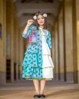 فستان بناتي شالكي طبقات