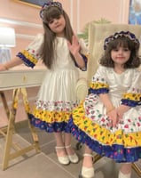 فستان بناتي بالاسم طبقات