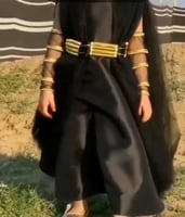 فستان بناتي بحزام عقال اليوم الوطني