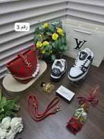 طقم شنطة ماركة افسان لوران خامة جلد