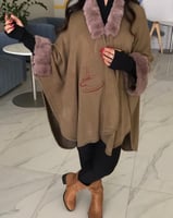 شال نسائي شتوي تطريز الاسم حسب رغبتك