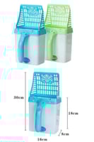 سكوب حاوية فضلات القطط مجرفة رمل مع اكياس بلاستيك