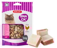 زولوكس سناك مكافآت القطط ساندويتش الدجاج 50غ Zolux...