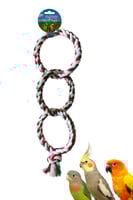 لعبة طيور حلقة طيور ثلاثية الشكل - حبل طيور مناسبة...