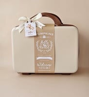 شنطة ملابس المواليد براون