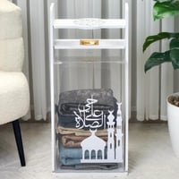 منظم سجاد ومبخرة -أبيض