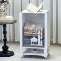 منظم سجاد ومبخرة وحامل مصحف- أبيض (كفرات)